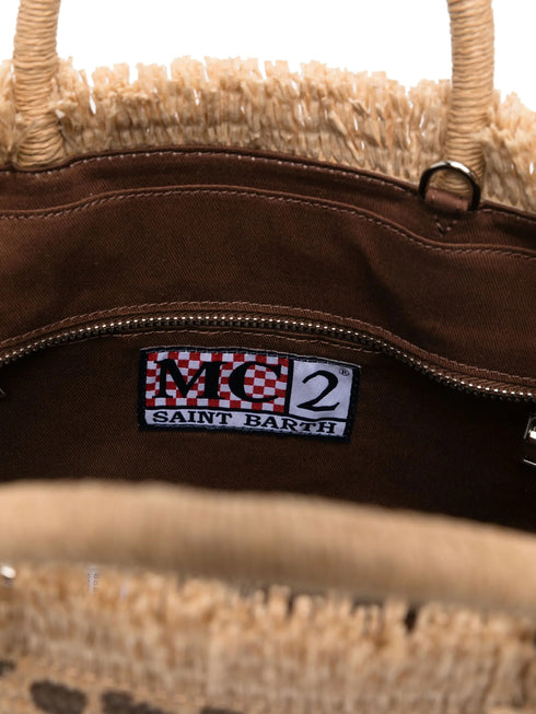 MC2 SAINT BARTH COLETTE STRAW LEOPARD
